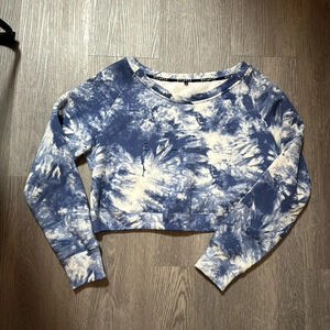 Tie-Dye Balance Athletic Cropped Fleece Sweatshirt size Medium